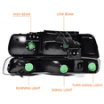 thumbnail image 3 of Fits For 1999-2002 Silverado/00-06 Suburban Clear Lens Black Housing Headlights, 3 of 12
