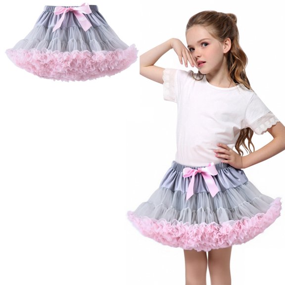Skirts for Girls Layered Pink Tutu Elastic Waist Ballet Tutu for Toddler Girls Christmas Skirt 0-2 Years