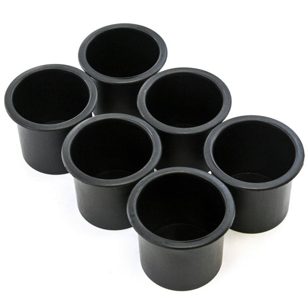 6 Cup Holder Plastic Pocket Recessed Insert Universal for Boat RV Car
