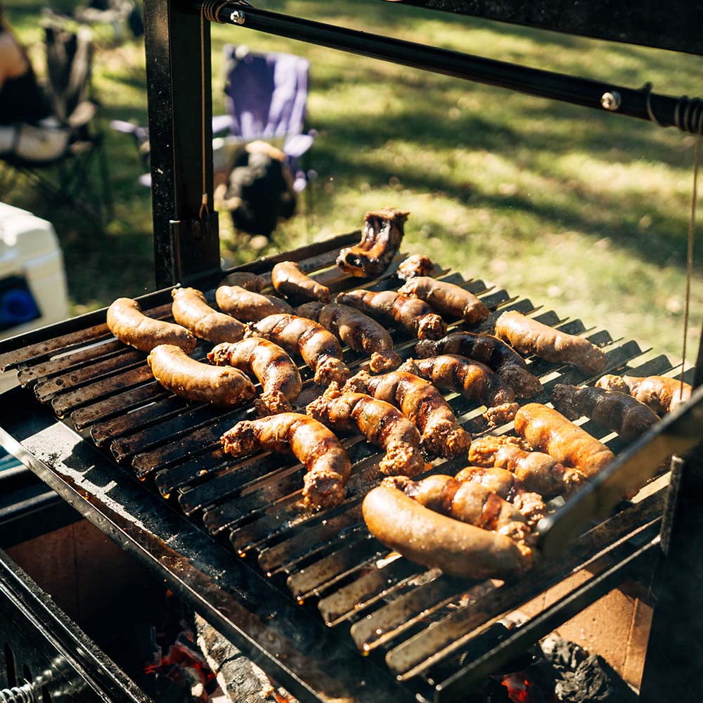 Titan Great Outdoors 30" Charcoal Grill with Adjustable Grate Height, Grease Trap and Shelves