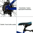 thumbnail image 6 of R.Roaring 26 inch Mountain Bike for Adult Teens 21 Speed Gears Folding Outroad Bike Dual Disc Brake Bicycle, Blue, 6 of 9