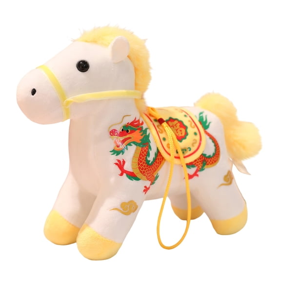 WMGHA Horse Stuffed Animal Cute Pony Plush Pretend Play Horse Toys for Girls Kids Nursery Bedroom Decor Birthday and Creative Play for Toddlers, Horse Ornament