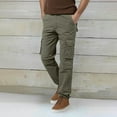 thumbnail image 5 of Men's Cargo Pants Little Year Mechanic Pants Mens Cargo Mens S Olive Men Relaxed Fitting Men Slim Fit Work Pant for Construction Slim for Men's Twill Green M, 5 of 9