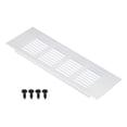 thumbnail image 1 of Cubierta de Ventilación Rectangular Uxcell 8"x3" con Rejilla para Puerta con Tornillos para Gabinete Tono Plateado, 1 of 6