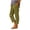 Gold, variant on Maplenight Women's Plaid Capri Pants Casual Elastic Waist Cropped Pants with Pockets Relaxed Fit Summer Lounge Capris