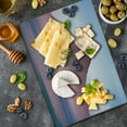 thumbnail image 5 of Mountain Cutting Board, Abstract Illustration of Hill and Sandy Beach Ocean Scenery Nature Sky Summer Sea, Decorative Tempered Glass Cutting and Serving Board, in 3 Sizes, by Ambesonne, 5 of 5