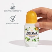 Crystal Body Mineral-Enriched Roll-On, Unisex, Chamomile & Green Tea, 2.25 fl oz