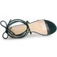 thumbnail image 4 of Sandalias De Tacón Correa Transparente Tacón De Bloque Cordón Arriba Para Mujer Verde oscuro 37, 4 of 6