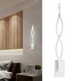thumbnail image 6 of Double Wavy Wall Lamp, 16W Modern Minimalist LED Indoor Wall Lights for Bedroom Living Room Decor - White Shell White Light White Shell, 6 of 10