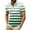 Green, variant on WREESH Men's Striped Henley Shirts Casual Fashion Short Sleeve Printed Athletic Top with Striped Pattern for a Sporty Business Appeal Navy