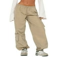 thumbnail image 1 of MesaSe Women‘s Wide Leg Cargo Pants with Drawstring Casual Jogger Sweatpants, 1 of 6