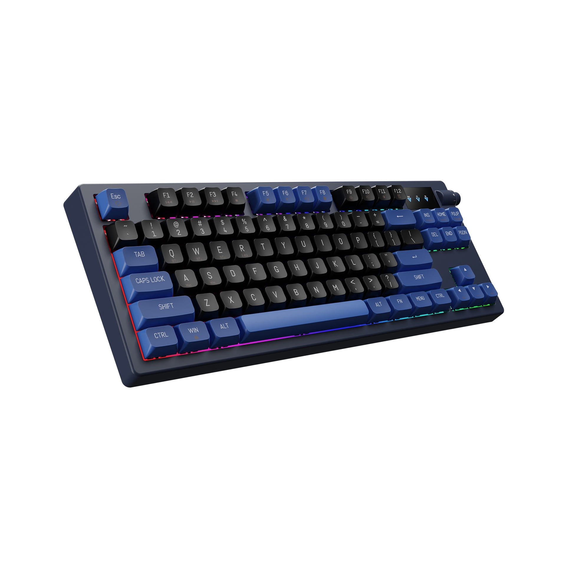 Gamdias HERMES E7 80% Mechanical Keyboard, Volume Control, Hot Swappable, Anti-Ghosting N-Key Rollover, RGB Backlighting