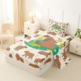 thumbnail image 2 of Erosebridal Brown Cartoon Capybara Twin Sheet Sets, Kid Girl Boy Bedding, 3 Pieces, 2 of 5