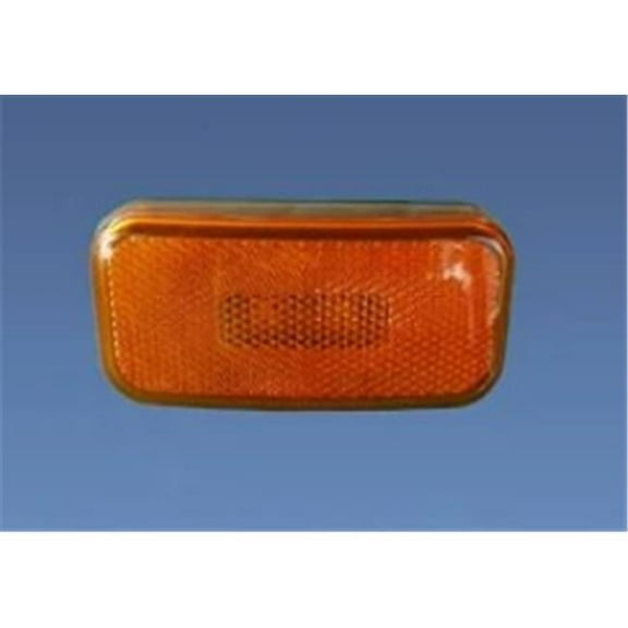 Rounded Corner LED Clearance Light Red with Black Base