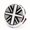 black and white rice, variant on Premium 3D Metal Front Grille Emblem - Durable Zinc Alloy Car Badge with Crystal Epoxy Finish, Fits Mini Cooper S & JCW Models, Easy Installation, Weather-Resistant, and Long-Lasting