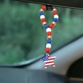 thumbnail image 5 of EUDIDV Patriotic Decor Independence Day Soft Rope Tassel Bead Wood Bead Flower Wreath Bead String Independence Day Decorative Pendant Party Supplies​, 5 of 6