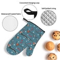 thumbnail image 3 of Honeii Bullfinches Branches And Balls Pattern Oven Mitts and Pot Holders, Silicone Oven Gloves,500 F Heat Resistant Oven Mitts Sets, 4PCS, 3 of 6