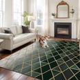 thumbnail image 2 of Sage Green Geometric Area Rugs 5'x7', Washable Small Throw Rugs for Laundry Room Playroom, Modern Abstract Gradient Marble Indoor Outdoor Rug Non-Slip Low Pile Carpet Runner Reversible Floor Mats, 2 of 8