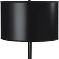thumbnail image 5 of Homeroots 468568 25 in. Minimalist Metal Table Lamp with Classic Drum Shade, Black, 5 of 6