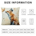 thumbnail image 5 of FUMJ Fox Throw Pillow Covers, Vintage Watercolor Butterfly Fox Throw Pillow Couch Pillow Covers, Pillow Decorative for Sofa Home Living Room Bedroom, 5 of 5