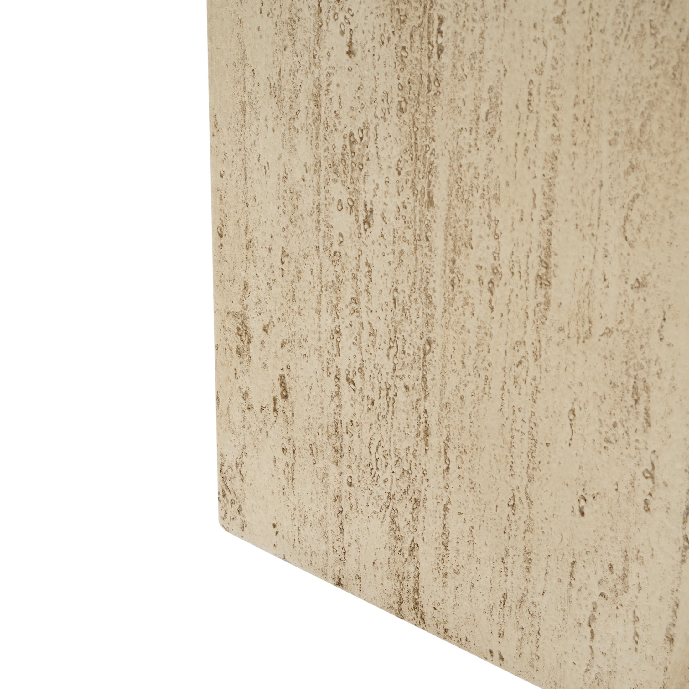 Christopher Knight Home Minimalist 19.75" H MGO Plant Box, Square Design, Indoor/Outdoor, Travertine Beige