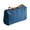 Blue, variant on Washranp Women Cosmetic Bag,Solid Color Nylon Waterproof Large Capacity Oblong Shape Travel Toiletry Bag with Double Zippers and Dividers for Storage Organizer Tool