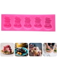 thumbnail image 3 of 1 Pc Adorable Fondant Mold Snowman Cake Mold Eco-friendly DIY Mold (Rosy), 3 of 7