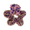 thumbnail image 2 of Independence Day Fabric Pentagram Wreath Door Hanging Ornament, Bright Patriotic Design, Lightweight Comfortable Build, Secure Stitching Decor for Party Home Door Photo Holiday, 2 of 6