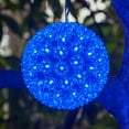thumbnail image 2 of Wintergreen Lighting LED Starlight Sphere, LED Light Ball Sphere Light, Christmas Light Ball, Christmas Decoration (70 Lights, 6", Blue), 2 of 4