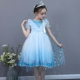 thumbnail image 4 of HAWEE Robe de Princesse Elsa pour Filles Déguisements Reine des Neiges Robe Halloween Costume de Noël, 4 of 7