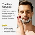 thumbnail image 4 of Silicone Face Scrubber for Men Facial Cleansing Brush Silicone Face Wash Brush Manual Waterproof Cleansing Skin Care Face Brushes for Cleansing and Exfoliating (red), 4 of 12