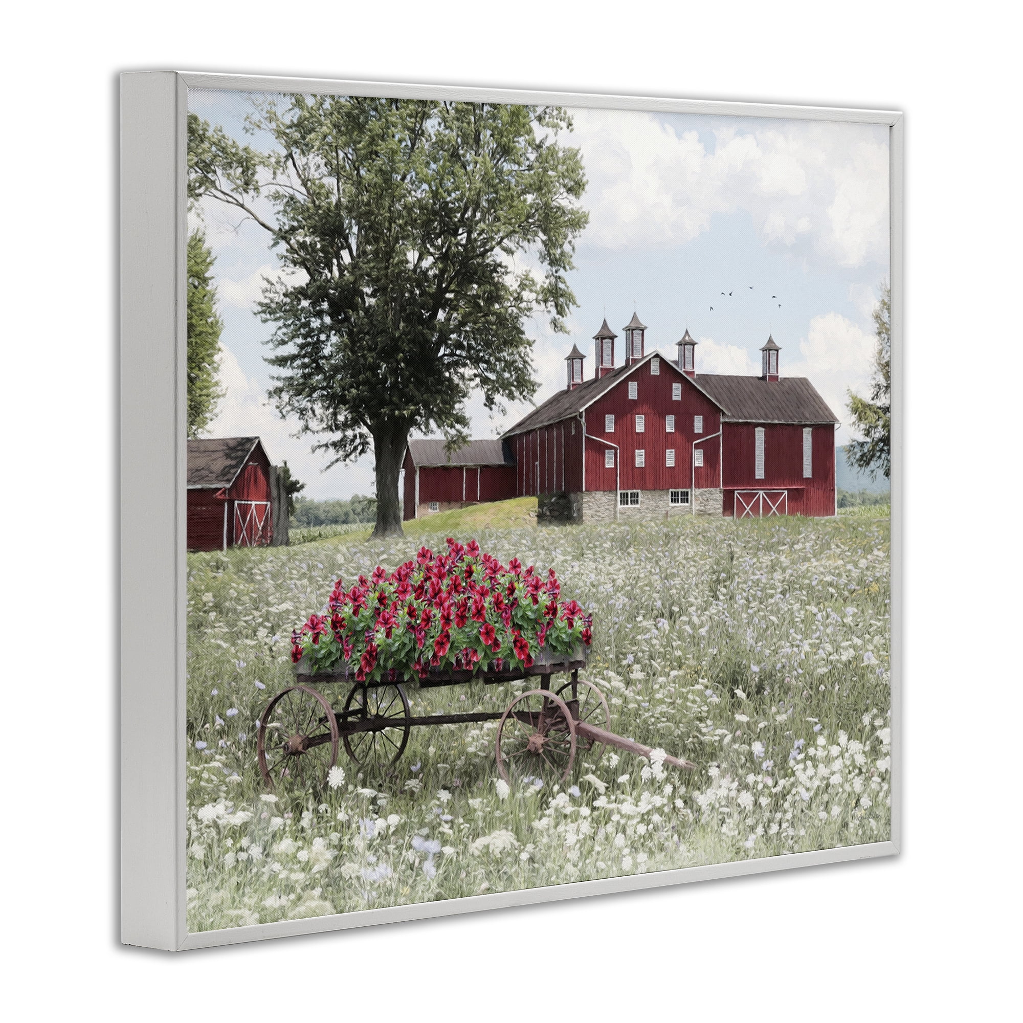 Stupell Industries Old Milton Farm White Framed Giclee Art, design by Lori Deiter