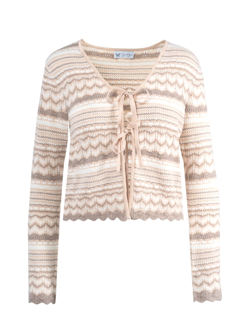 Jessica Simpson Women's Alani Pointelle Cardigan Sweater