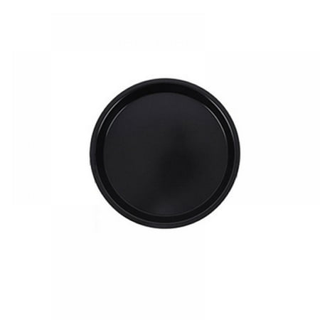 

Pizza Pan Non-Stick Pizza Pan Carbon Steel Pie Pan Deep Dish Home Kitchen Baking Pan Bread Cake Handmade (10 Inch) Black