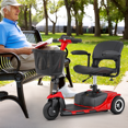 thumbnail image 2 of Magshion 3 Wheel Mobility Scooter,12 Miles Long Range Electric Power Mobile Wheelchair for Seniors Adult with Lights Collapsible and Basket, Best Gift for Adult, Red, 2 of 13