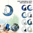 thumbnail image 2 of Cat Decor Stained Glass Moon Suncatchers Window Hanging, Art Earth Element C4O6, 2 of 6