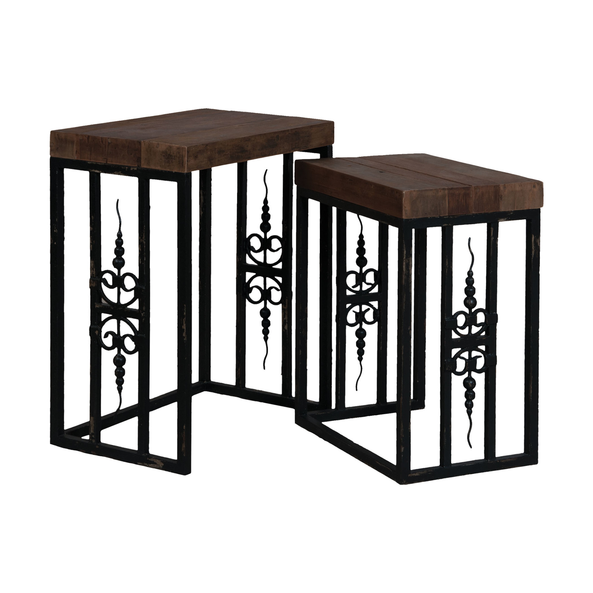 wood and metal nesting tables wood and metal nesting tables