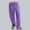 Purple pants for women, variant on ABPWLY Pants for Women Loose Pants for Women Casual Drawstring Elastic Waist Straight Leg Pants Solid Lightweight Silky Satin Long Trousers Work Pants Women