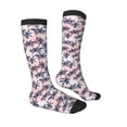 thumbnail image 3 of Fotbe Tropics Palm Trees print Women's Men's Novelty Crew Socks Cotton Socks Knee High Socks for Walking,Running,Nurses,Pregnancy, 3 of 9