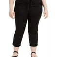thumbnail image 5 of Style & Co. Womens Twill Tape Casual Trouser Pants, Black, Plus Size, 16W, 5 of 8