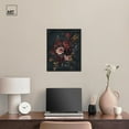 thumbnail image 3 of Gothic Blossom Glow I Canvas Gothic Botanicals by Art Remedy, Black Frame, 16" x 20", 3 of 7