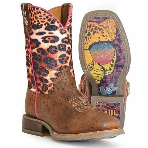 Kid's Tin Haul Cheetah Sparkles Boots 