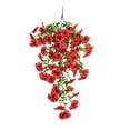 thumbnail image 2 of Flores artificiales colgantes para exteriores: plantas de pensamientos de plástico de aspecto realista para la decoración de patios, jardines, terrazas y balcones. Vegetación artificial resis, 2 of 6