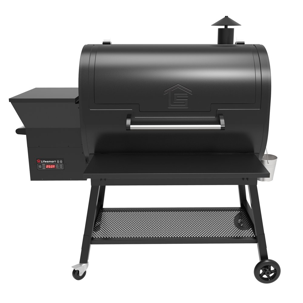 Lifesmart 2000 Square Inch Pellet Grill and Smoker with Dual Meat