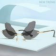 thumbnail image 2 of Trendy Sunglasses: Exaggerated Gradient, Metal Frame, AC Lens, Personality, Hip Hop, Unisex Style, Colorful Beach Glasses, 2 of 2