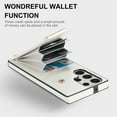 thumbnail image 6 of ELEHOLD Leather Wallet Case for Samsung Galaxy S21,Premium Leather Material with Organ Card Slots Holders Full Body Protection Shockproof Anti-Fingerprint Purse Case,White, 6 of 7
