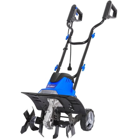 ANLIBATT Corded Electric Tille 14 in Cultivator 120V 10 Amp Electric Tiller 4 Steels 8.7 Tilling Depth with Adjustable Wheels for Gardening Soil Digging