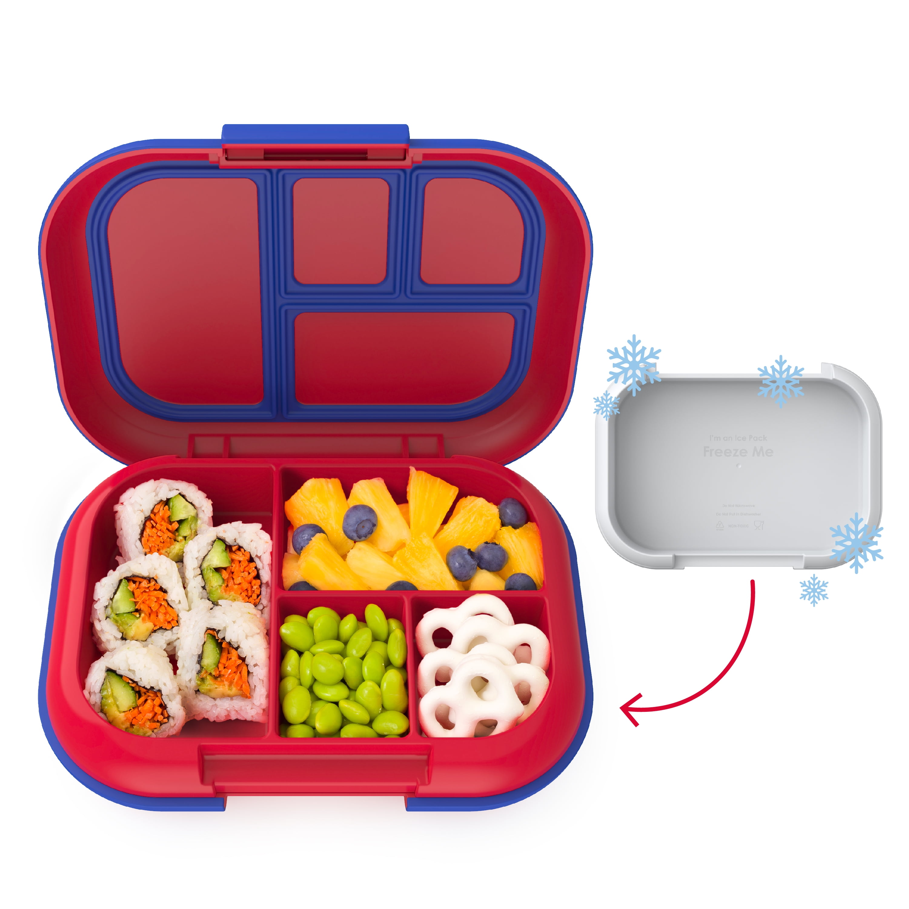 Bentgo Kids Brights Leak-Proof 5-Compartment Bento-Style Kids Lunch Box – 