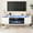 White, variant on TABU 80" Floating Fireplace TV Stand with 36" Electric Fireplace,Wall Mounted TV Stand with Fireplace for TVs up to 90",Black