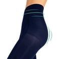 thumbnail image 3 of Calzitaly High Waist Pantyhose for Women | Opaque Shaping Tights Winter Pantyhose 80 Den (S, Blue), 3 of 5